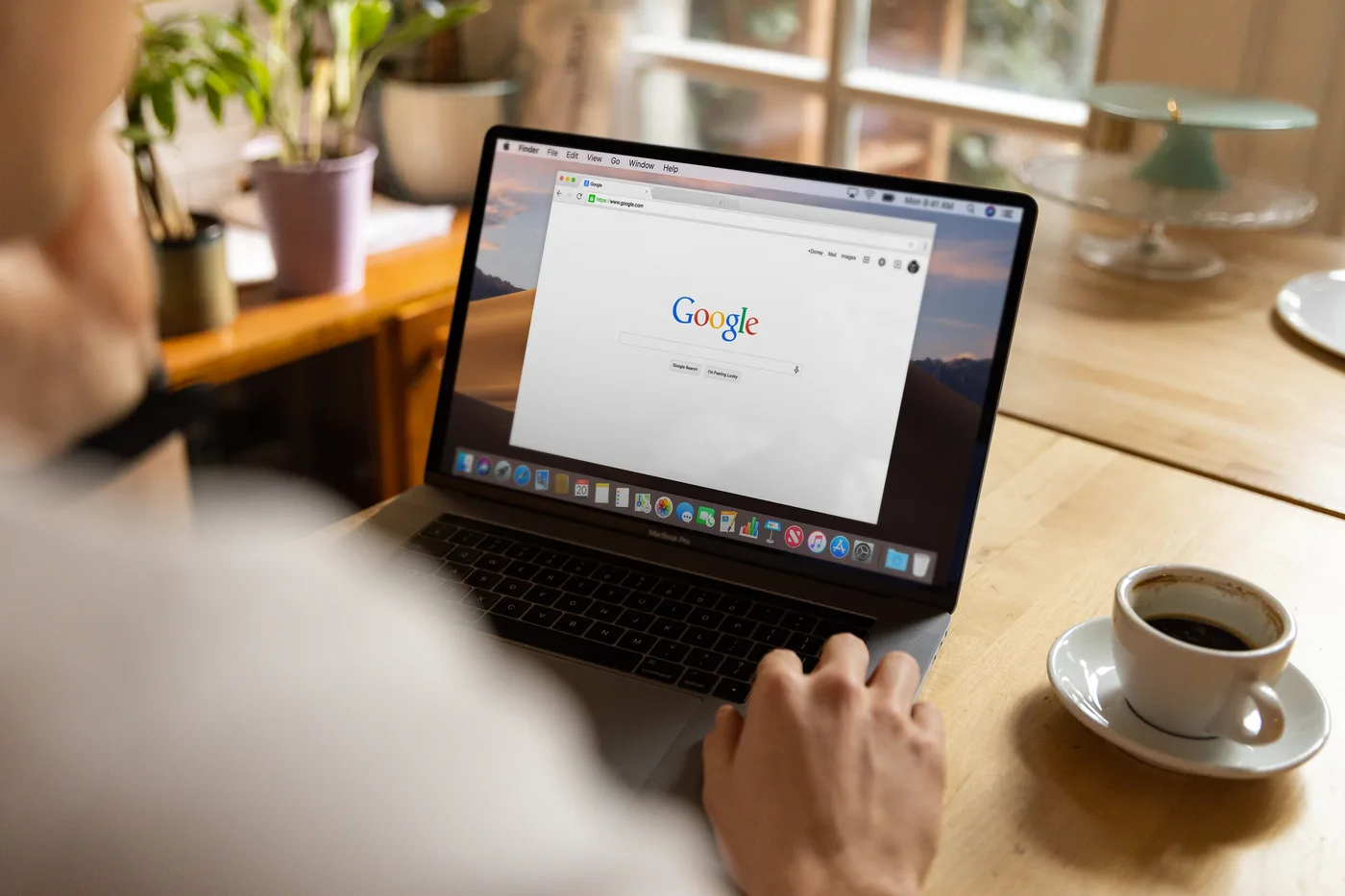 An SEO specialist reviewing the Google Search Console performance report and search data